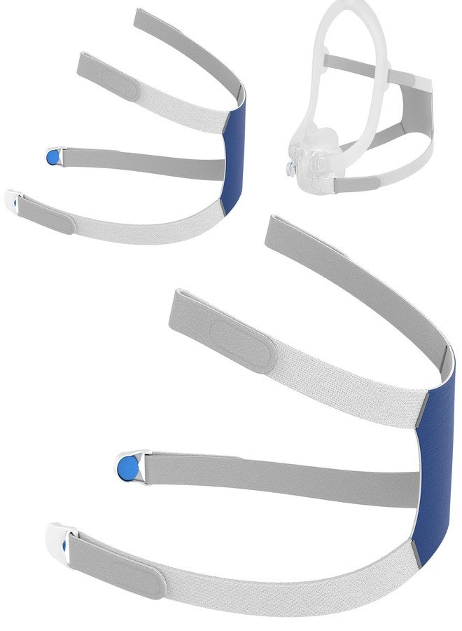 MEDICOLOR Head Strap for AirFit F30i, 2 Pack High-Strength Adjustable CPAP Replacement Straps with Clips, Flexible & Secure Fit, Compatible with F30i Frame (Not Included) - Image 1